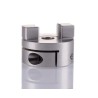 Huco Oldham Style Flexible Bore Coupler 33 mm OD, 65 mm Bore, Stainless Steel & Alloy Steel 456H33.28