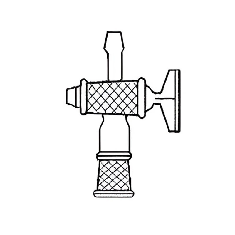  Adapters With Stopcock Cone to Rubber Tubing Straight Lab image-2
