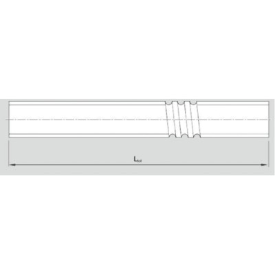 Bosch Rexroth Precision-Rolled Screw Shaft, 16 mm Diameter, 1500 mm Length, Screw Assembly R1511 017 00 L1500