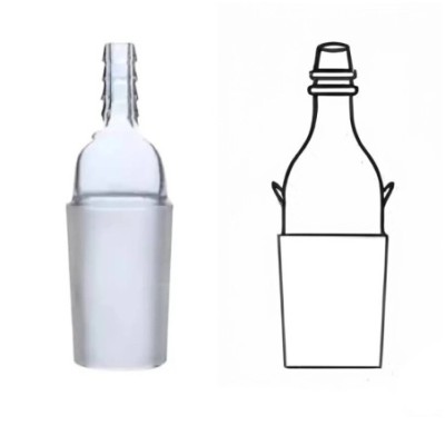 Adapters Cone To Rubber Tubing Straight Connection for lab image-1