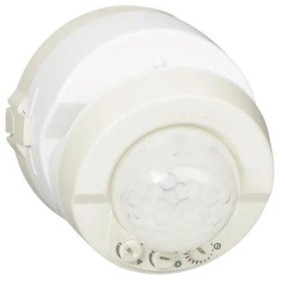 Legrand 3 Wires PIR Sensor, 250V AC Supply Voltage, 90 mm Diameter, DIN Rail Mount 0 488 98