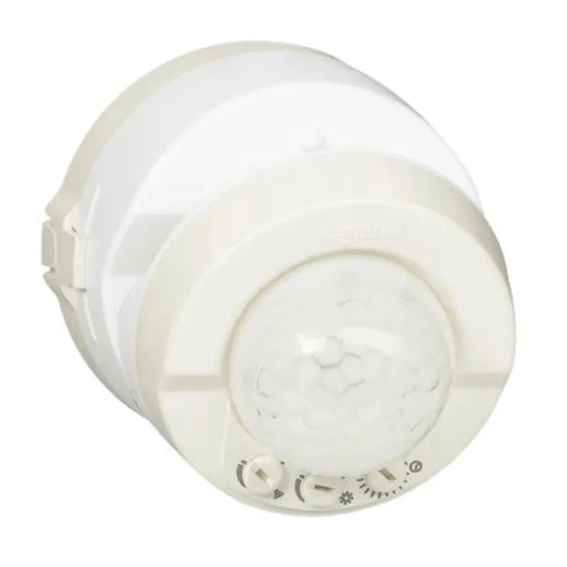 Legrand 3 Wires PIR Sensor, 250V AC Supply Voltage, 90 mm Diameter, DIN Rail Mount 0 488 98
