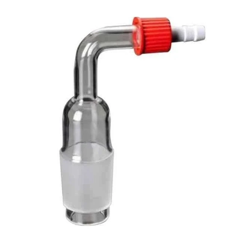  Adapters Cone To Rubber Tubing Right Angle Connection for lab image-2