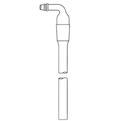 Adapters Cone With Stem Rubber Tubing Right Angle Lab image-1