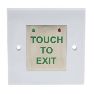 RS PRO Plastic Touch Button Flush Mount Touch Sensitive Exit Switch 85mm Height 741-8275
