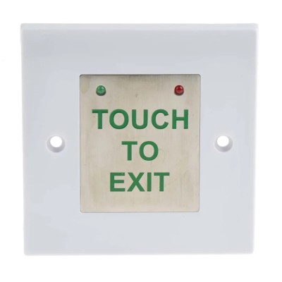 RS PRO Plastic Touch Button Flush Mount Touch Sensitive Exit Switch 85mm Height 741-8275