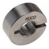 Huco Shaft Collar, One Piece, Clamp Screw Fastening, Stainless Steel, OD 24 mm, Width 9 mm 046102010