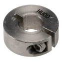 Huco Shaft Collar, One Piece, Clamp Screw Fastening, Stainless Steel, OD 24 mm, Width 9 mm 046102010