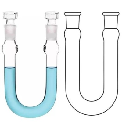 U Tube With Two Sockets or Cones for lab image-1