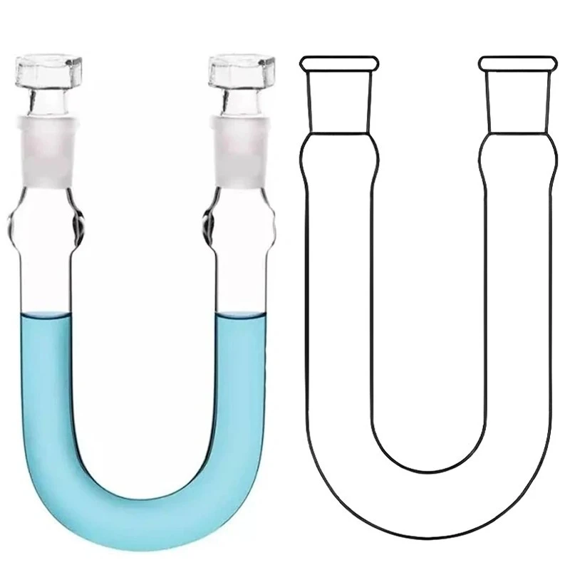 U Tube With Two Sockets or Cones for lab image-1