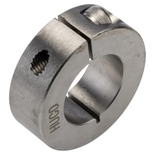 Huco Stainless Steel One Piece Clamp Screw Shaft Collar, Bore Diameter 25mm, Outside Diameter 45mm, Width 15mm 046102025