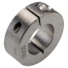 Huco Stainless Steel One Piece Clamp Screw Shaft Collar, Bore Diameter 25mm, Outside Diameter 45mm, Width 15mm 046102025