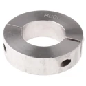 Huco Stainless Steel Two Piece Shaft Collar, Clamp Screw Fastening, OD 54 mm, Width 15 mm 046202030