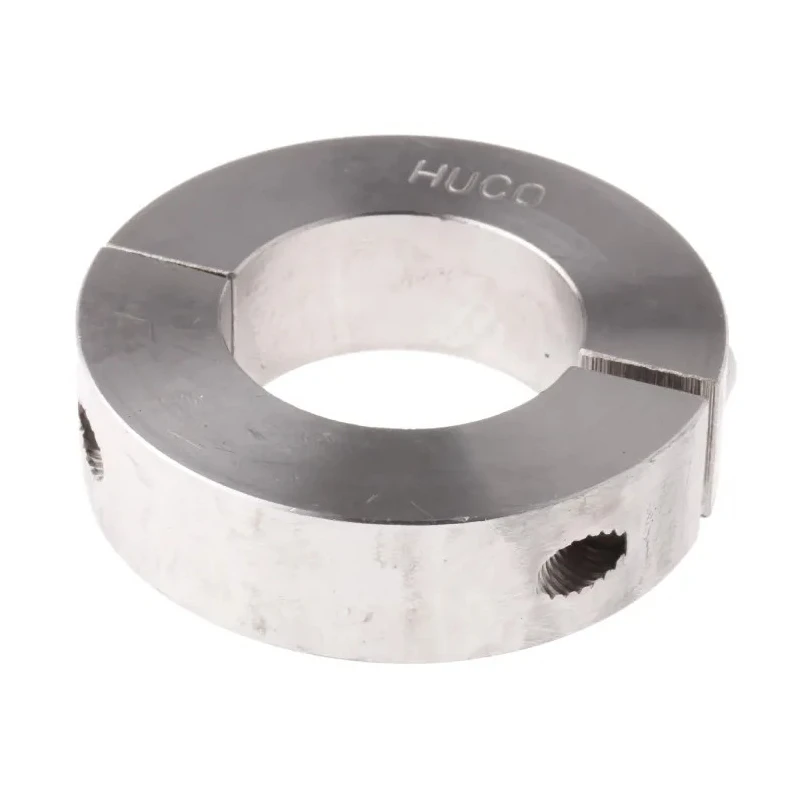 Huco Stainless Steel Two Piece Shaft Collar, Clamp Screw Fastening, OD 54 mm, Width 15 mm 046202030