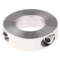 Huco Stainless Steel Two Piece Shaft Collar, Clamp Screw Fastening, OD 54 mm, Width 15 mm 046202030