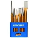 Gedore 6-Piece Pin Punch Set, Silver Steel Chrome Vanadium, 10mm Shank Diameter 106 D