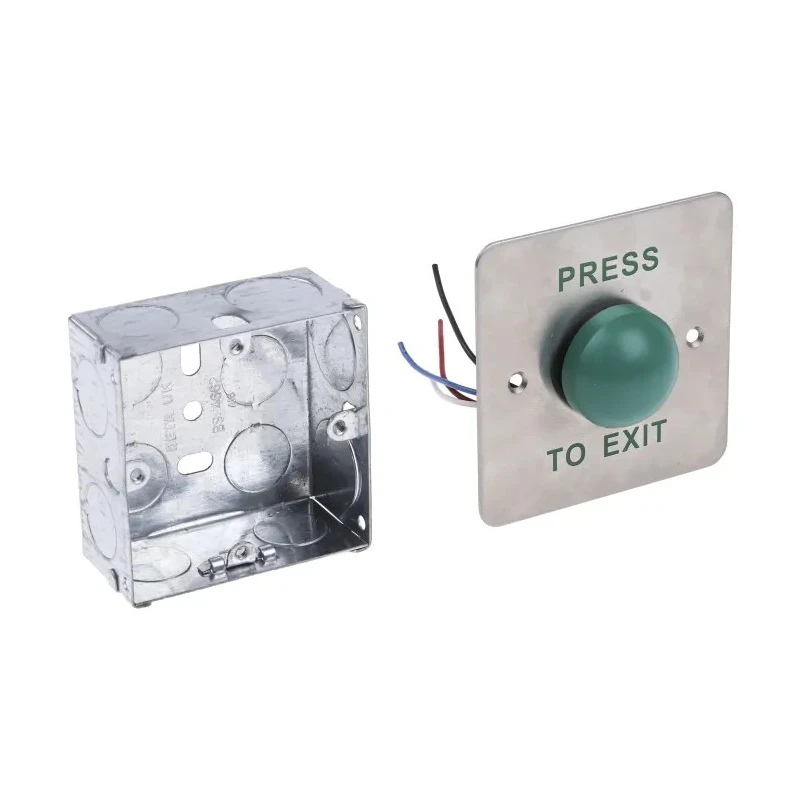RS PRO Plastic Dome Push Button Exit Switch Surface Mount 130mm Height 85mm Depth 774-8181
