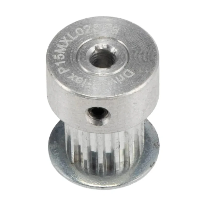 RS PRO Aluminium Timing Belt Pulley 6.4 mm Belt Width, 2 mm Pitch, 15 Teeth P15MXL025FB