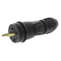 Legrand 16A 250V Europe Mains Connector Black Rubber Cable Mount Screw Termination 0 504 40