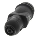 Legrand 16A 250V Europe Mains Connector Black Rubber Cable Mount Screw Termination 0 504 40