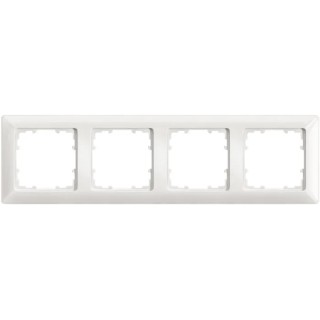 Siemens White Thermoplastic 4 Gang Frame DELTA Line Series 293mm Height 80mm Width 5TG2554-0