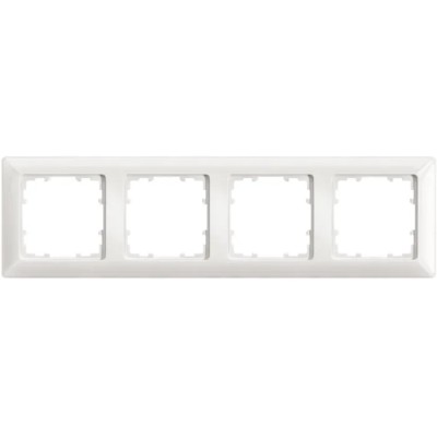 Siemens White Thermoplastic 4 Gang Frame DELTA Line Series 293mm Height 80mm Width 5TG2554-0