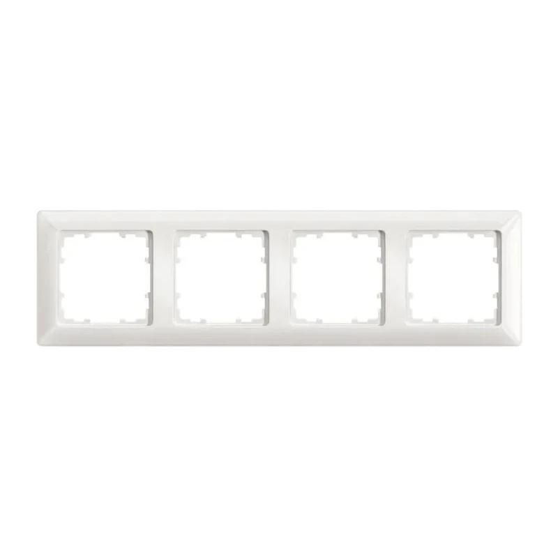 Siemens White Thermoplastic 4 Gang Frame DELTA Line Series 293mm Height 80mm Width 5TG2554-0