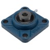 RS PRO Four Hole Flange Bearing Unit 12 mm Inside Diameter Cast Iron Material UCF201