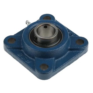 RS PRO 4 Hole Flange Bearing Unit, Cast Iron, 25 mm ID, 95x95x35.7 mm UCF205