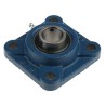 RS PRO 4 Hole Flange Bearing Unit, Cast Iron, 25 mm ID, 95x95x35.7 mm UCF205