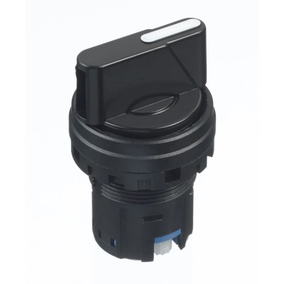 Idec IDEC HW Series 3 Position Selector Switch Head 22 mm Cutout Black Handle IP20 HW1S-33T