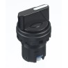 Idec IDEC HW Series 3 Position Selector Switch Head 22 mm Cutout Black Handle IP20 HW1S-33T