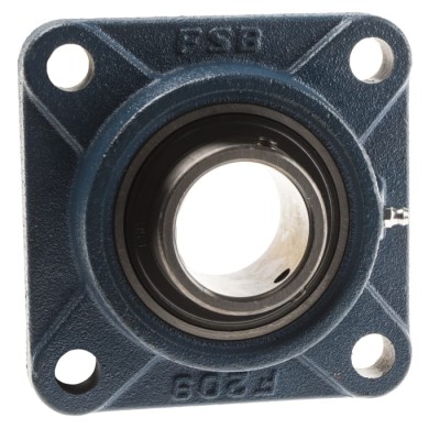 RS PRO 4 Hole Flange Bearing Unit, Cast Iron, 45 mm Inside Diameter, 137x137x52.2 mm UCF209