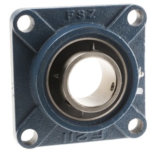 RS PRO 4 Hole Flange Bearing Unit, Cast Iron, 55 mm ID, 162x162x58.4 mm UCF211