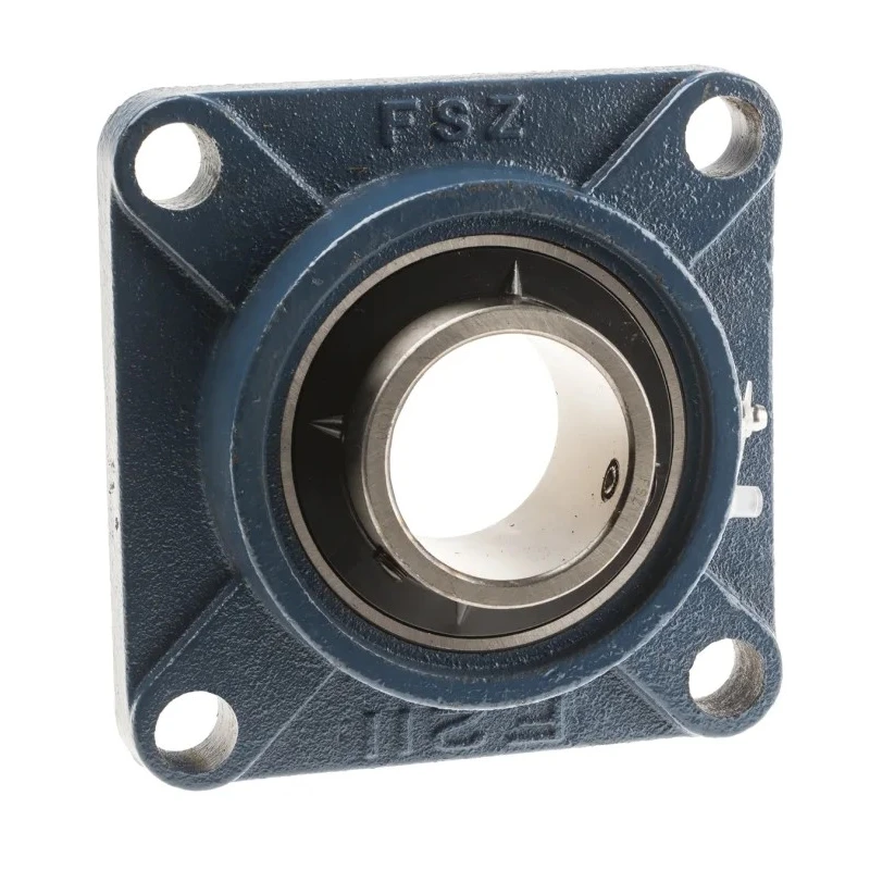 RS PRO 4 Hole Flange Bearing Unit, Cast Iron, 55 mm ID, 162x162x58.4 mm UCF211