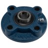 RS PRO 4 Hole Flange Bearing Unit 20 mm Inside Diameter Cast Iron Bore Flange UCFC204