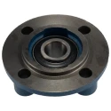 RS PRO 4 Hole Flange Bearing Unit 20 mm Inside Diameter Cast Iron Bore Flange UCFC204