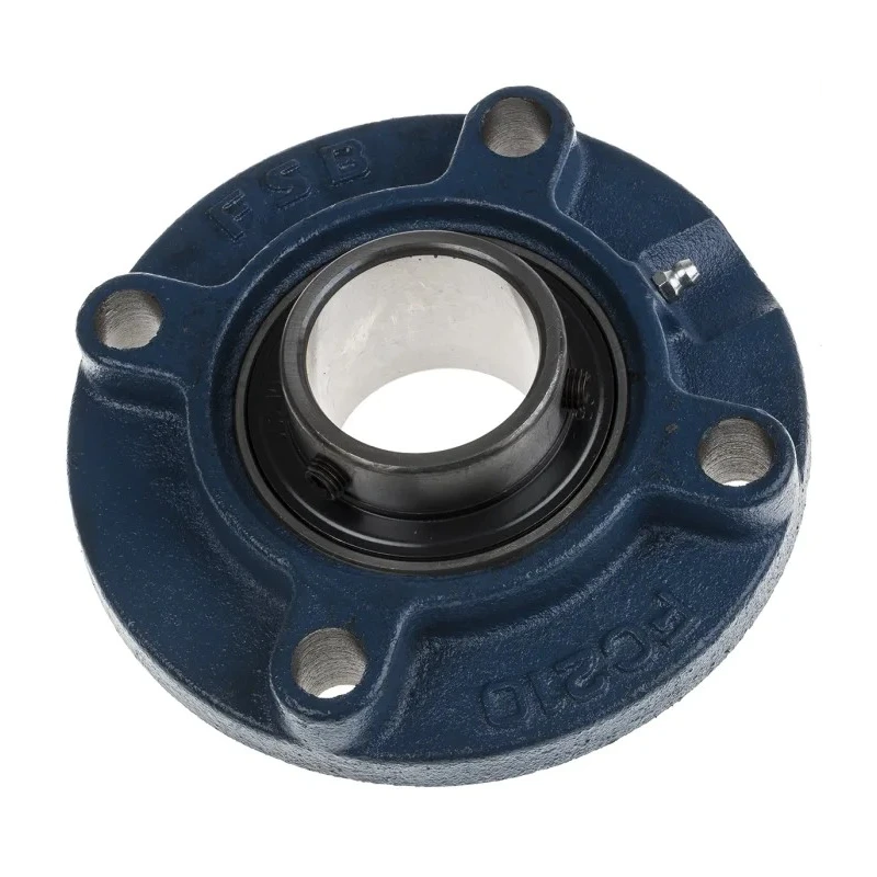 RS PRO 4 Hole Flange Bearing Unit 50 mm ID Cast Iron UCFC210