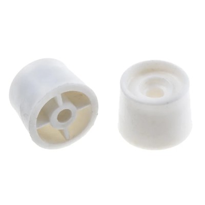 RS PRO White Polyvinyl Chloride Door Stop 25 mm Diameter 894-6923