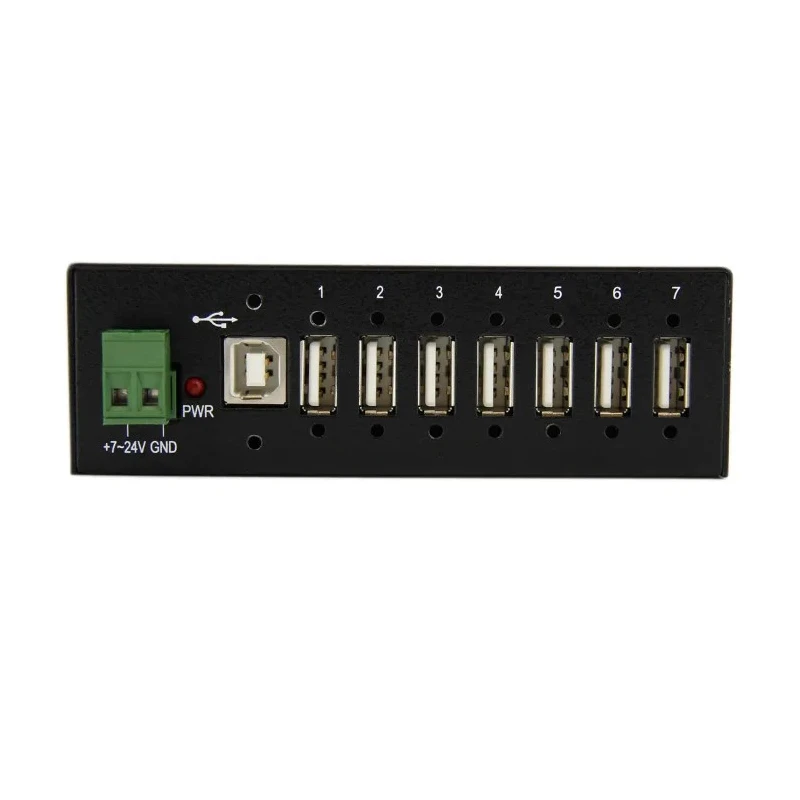 StarTech.com 7 Port USB 2.0 USB Hub Terminal Connector Powered 133mm x 62mm x 36mm ST7200USBM