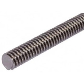 RS PRO Lead Screw, 16 mm Shaft Diameter, 1000 mm Shaft Length, Trapezoidal, Carbon Steel and 316 Stainless Steel 862-5288
