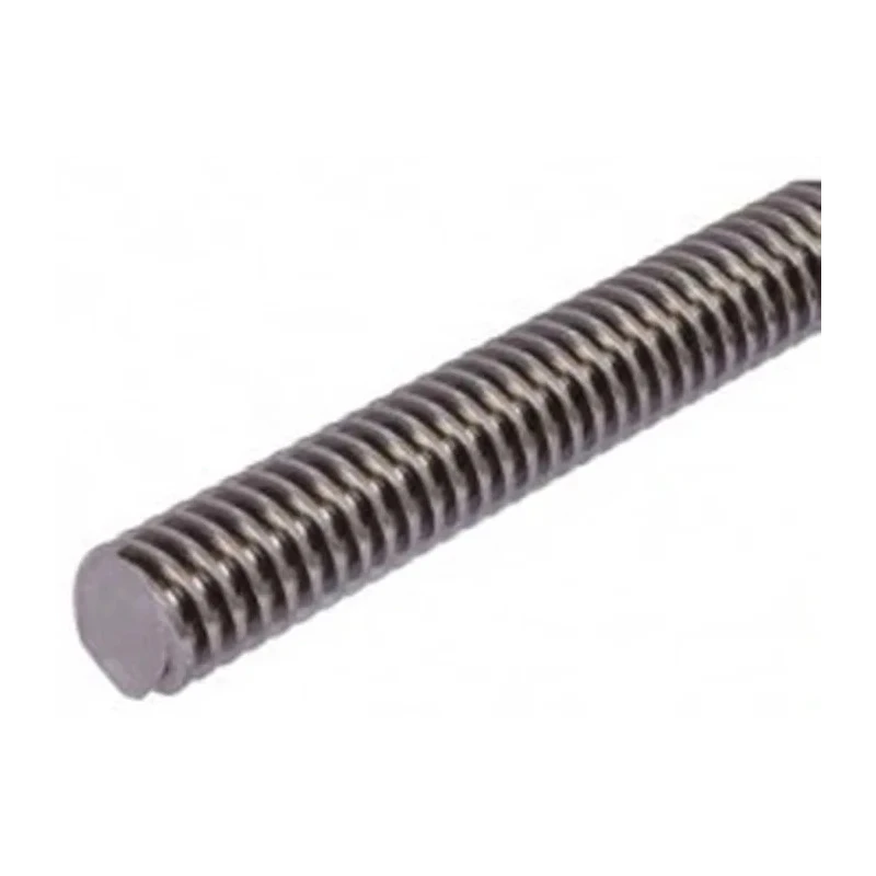 RS PRO Lead Screw, 10 mm Shaft Diameter, 1000 mm Shaft Length, Trapezoidal Thread, Stainless Steel 862-5307