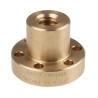 RS PRO 3 mm Flanged Round Nut For Lead Screw 14 mm 35 mm Length Bronze 862-5323