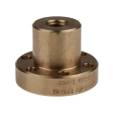 RS PRO 3 mm Flanged Round Nut For Lead Screw 12 mm 35 mm Length Bronze 862-5329