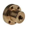 RS PRO 3 mm Flanged Round Nut For Lead Screw 12 mm 35 mm Length Bronze 862-5329