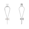 Separating Funnels Glass Key Stopcock Interchangeable Stopper Lab image-1