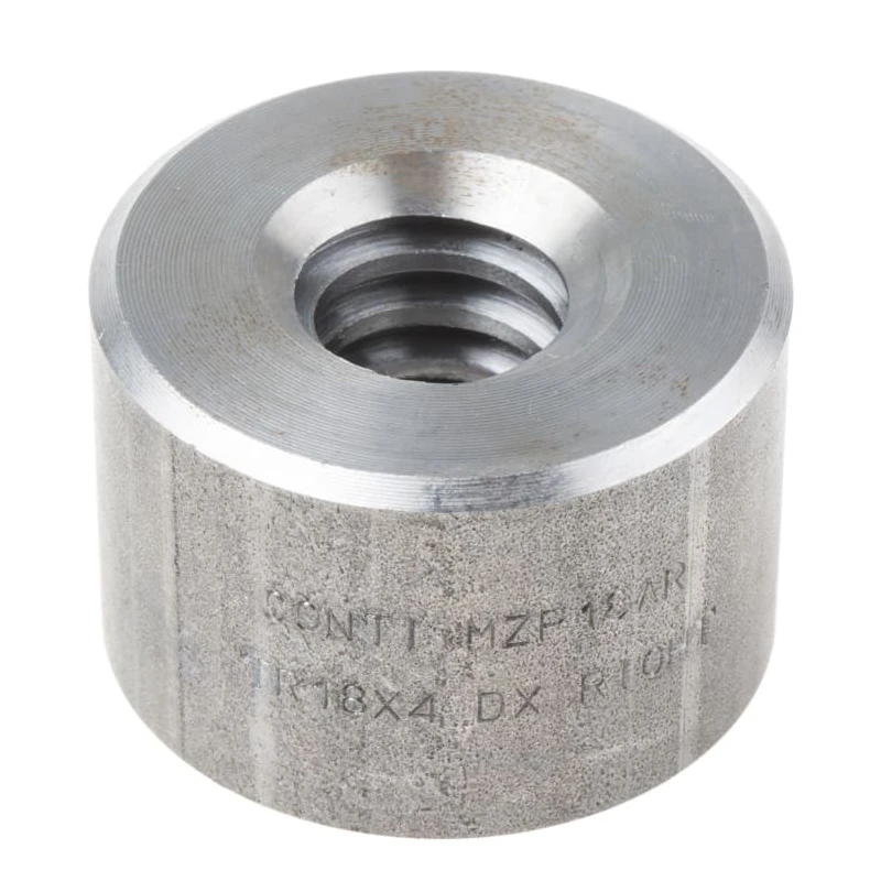 RS PRO 4 mm Cylindrical Steel Nut for Lead Screw 18 mm Overall Length 27 mm 862-5389