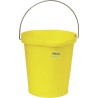 Vikan 12L Stainless Steel Polypropylene Yellow Bucket with Handle 56866