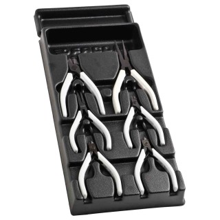 Facom 6-Piece Plier Set with Cutters, Flat Nose, Half Round Nose and Long Nose Pliers MOD.MT1