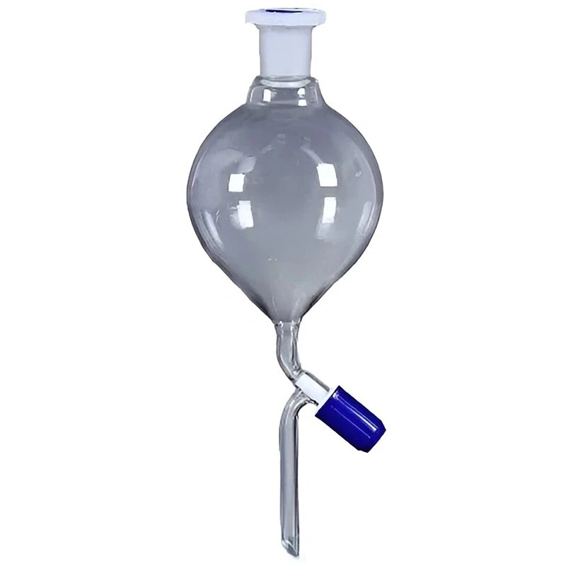  Separating Funnels PTFE Needle Valve Stopcock Interchangeable Lab image-2